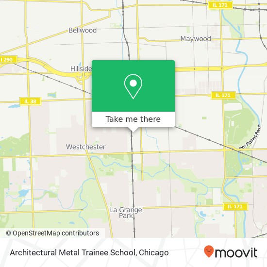 Architectural Metal Trainee School map