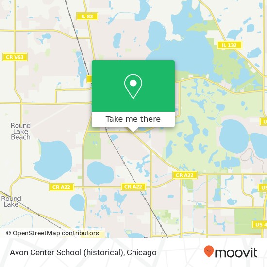 Mapa de Avon Center School (historical)