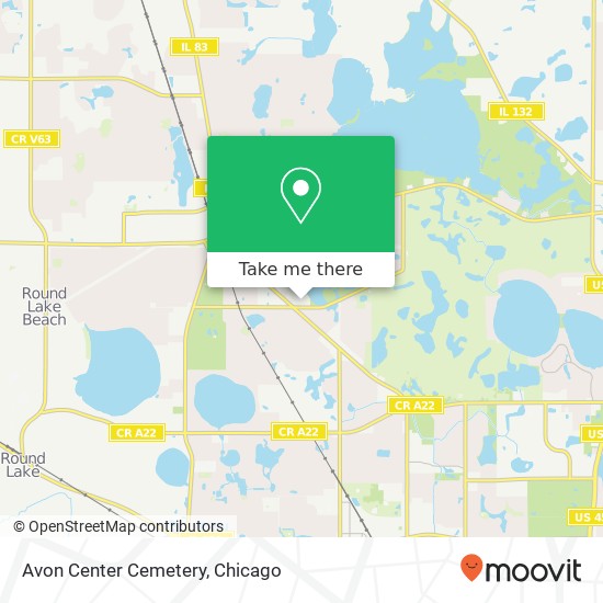 Avon Center Cemetery map