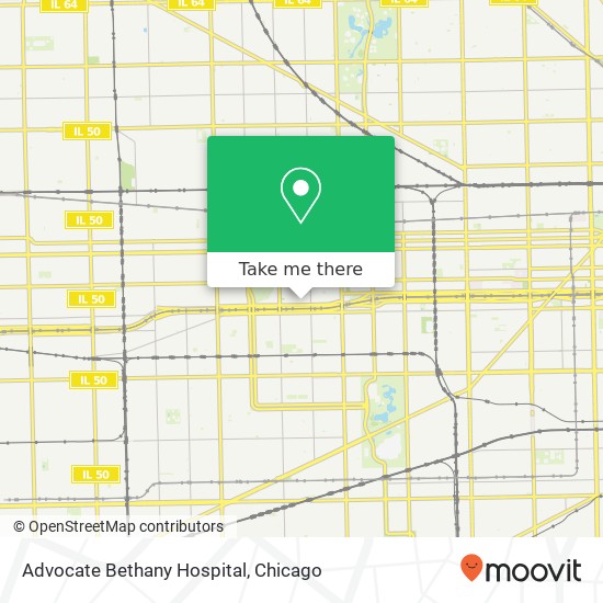 Advocate Bethany Hospital map