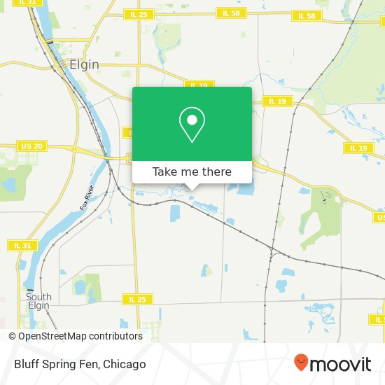 Bluff Spring Fen map