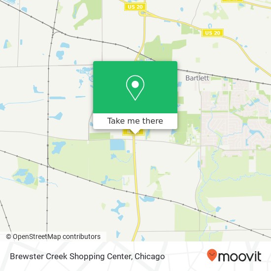 Mapa de Brewster Creek Shopping Center