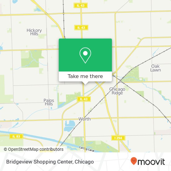 Bridgeview Shopping Center map
