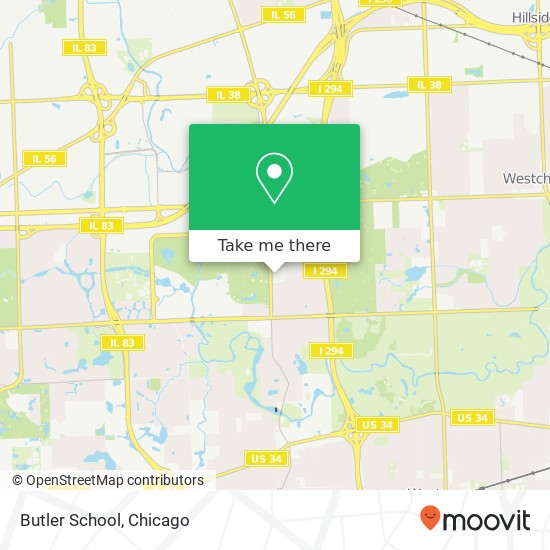 Mapa de Butler School