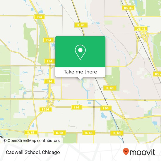 Cadwell School map