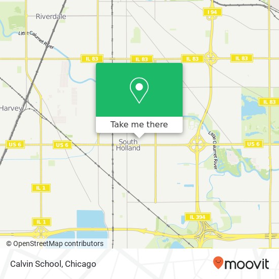 Mapa de Calvin School