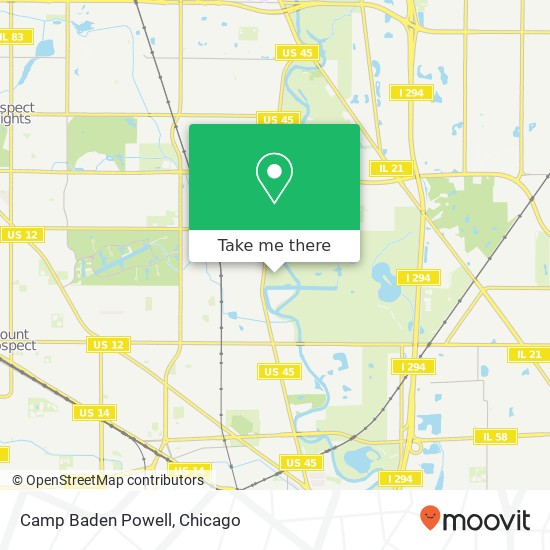 Camp Baden Powell map