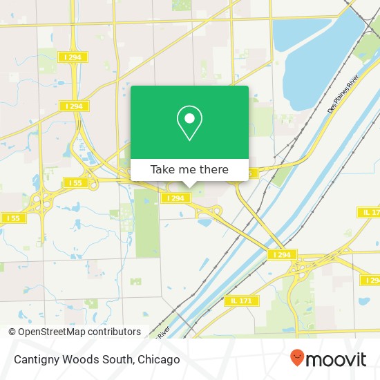 Cantigny Woods South map