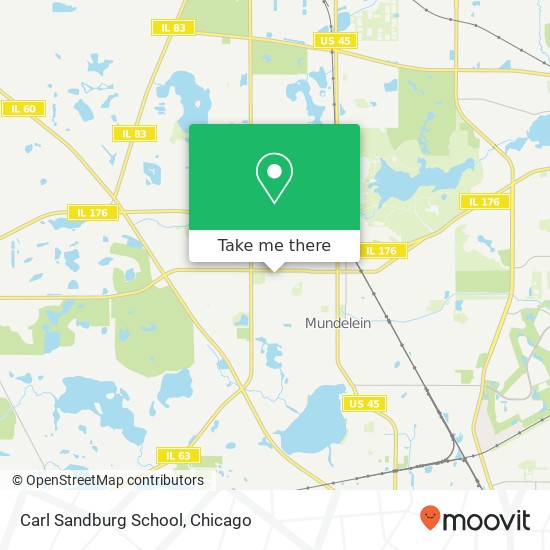 Carl Sandburg School map