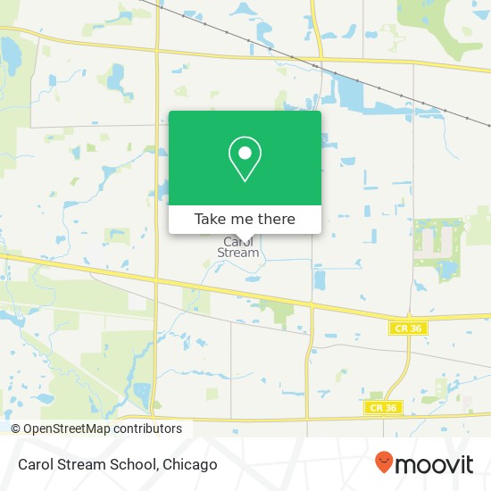 Mapa de Carol Stream School