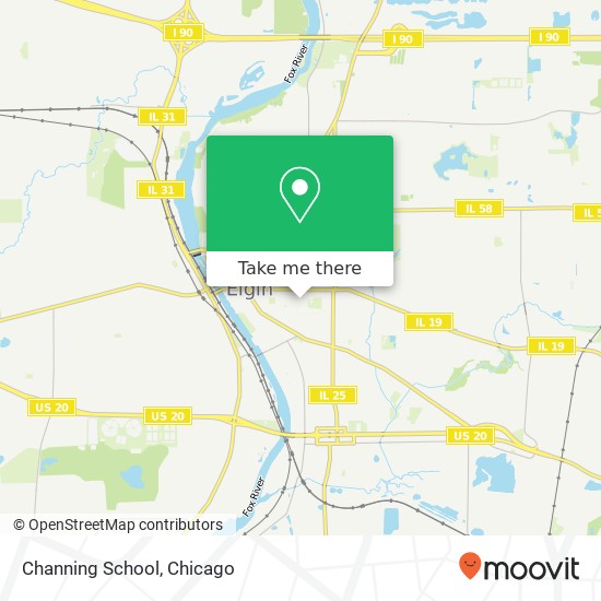 Channing School map