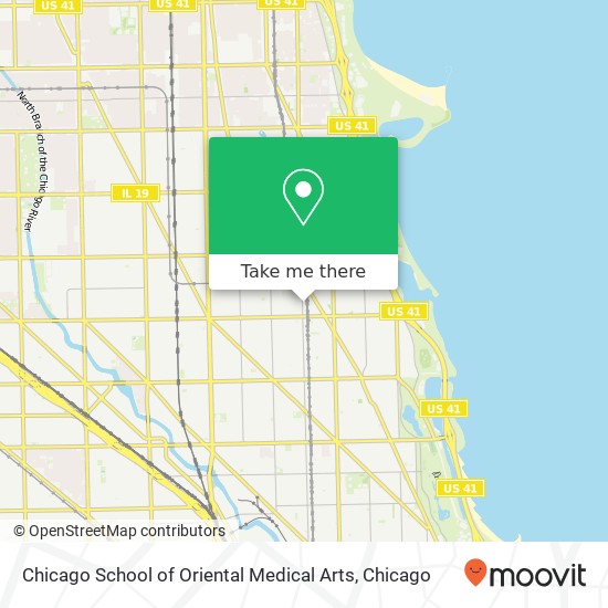 Chicago School of Oriental Medical Arts map
