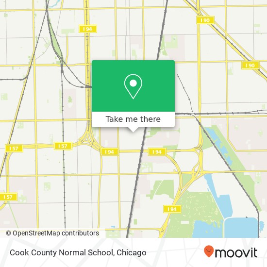 Cook County Normal School map