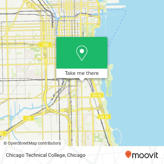 Mapa de Chicago Technical College