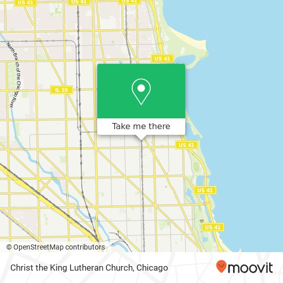 Christ the King Lutheran Church map