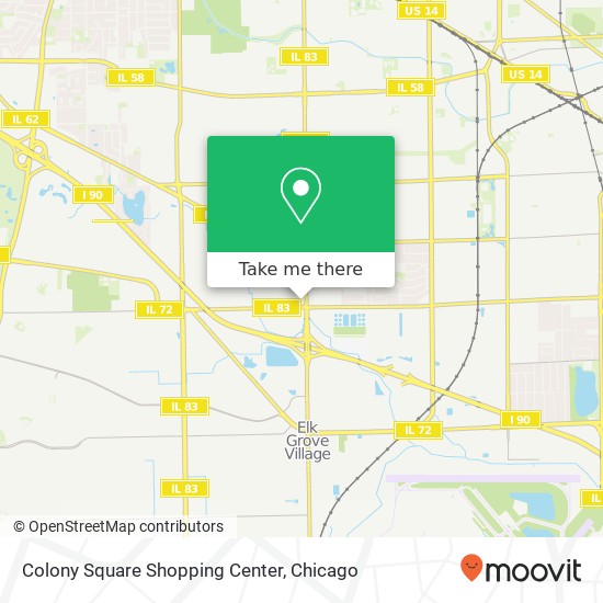 Mapa de Colony Square Shopping Center