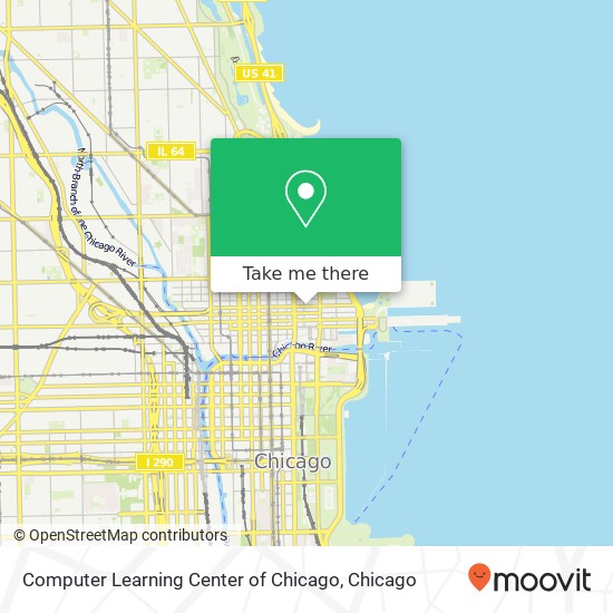 Computer Learning Center of Chicago map