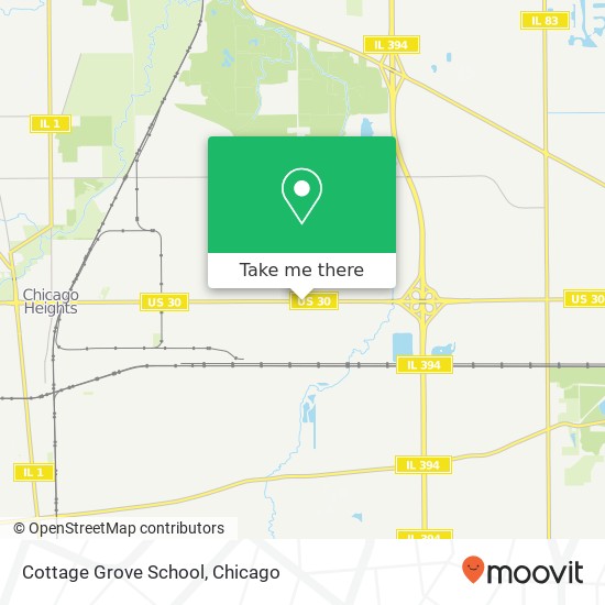 Mapa de Cottage Grove School