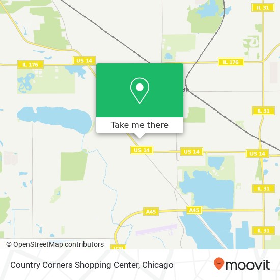 Mapa de Country Corners Shopping Center