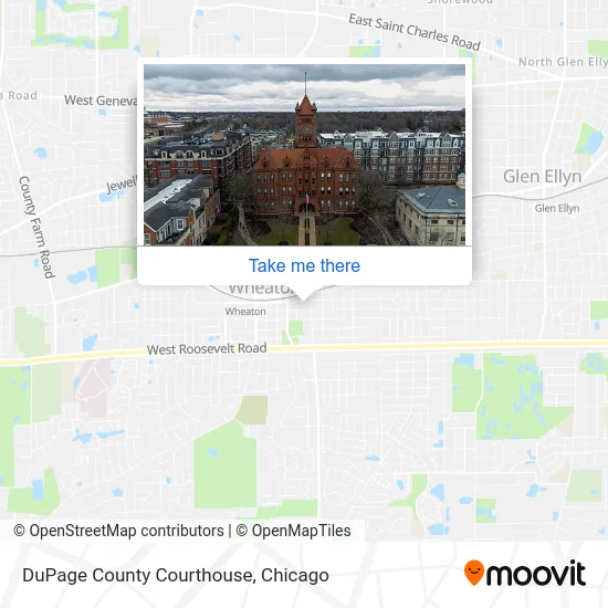 DuPage County Courthouse map