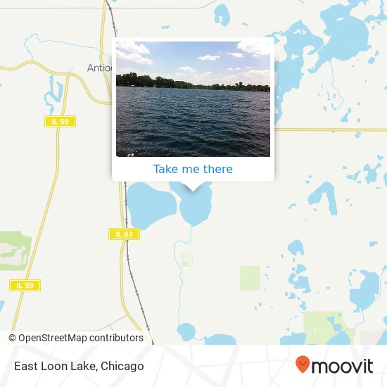East Loon Lake map