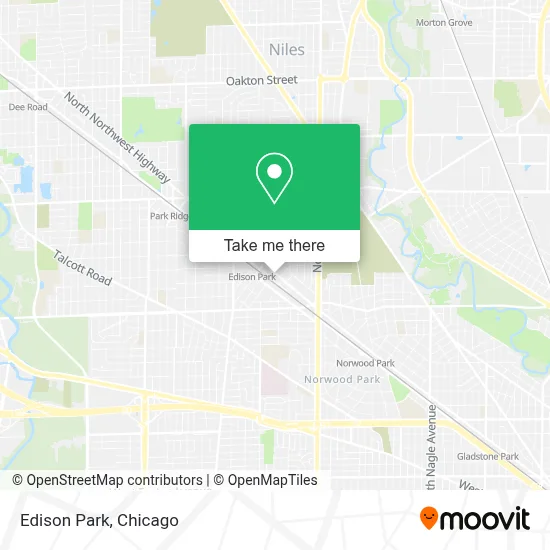 Edison Park map