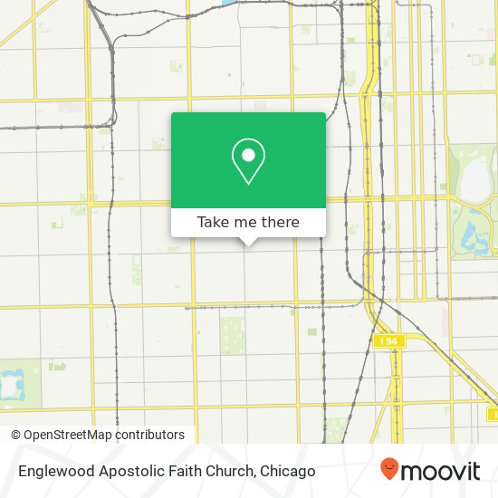 Mapa de Englewood Apostolic Faith Church