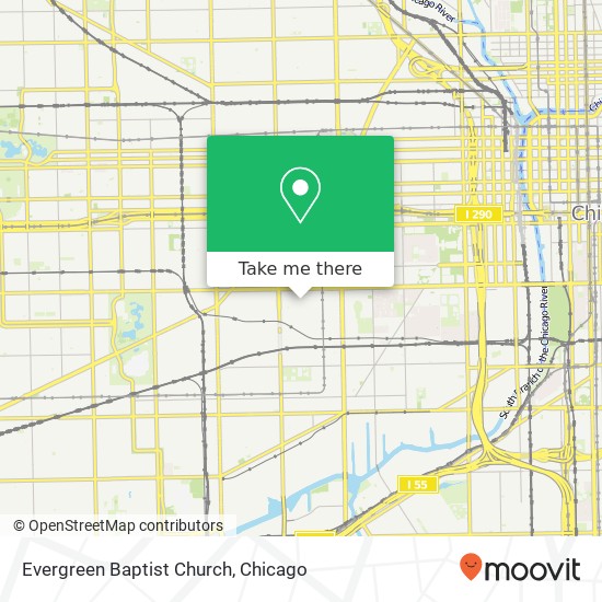 Evergreen Baptist Church map