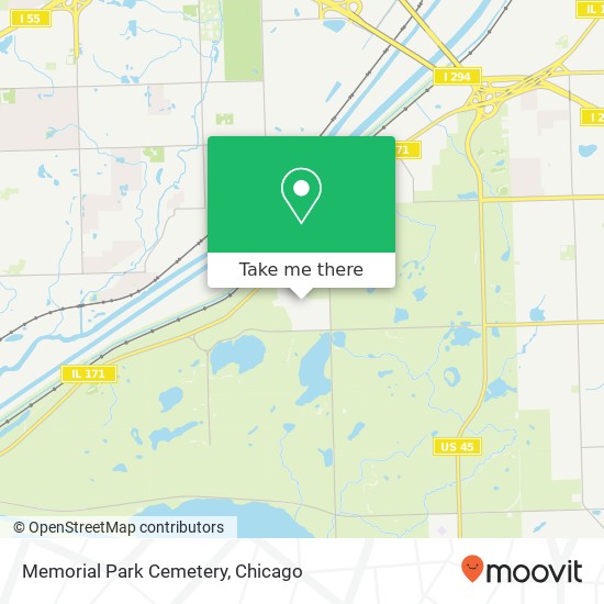 Memorial Park Cemetery map