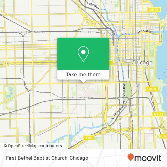 First Bethel Baptist Church map