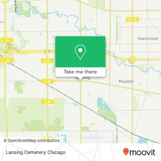 Lansing Cemetery map