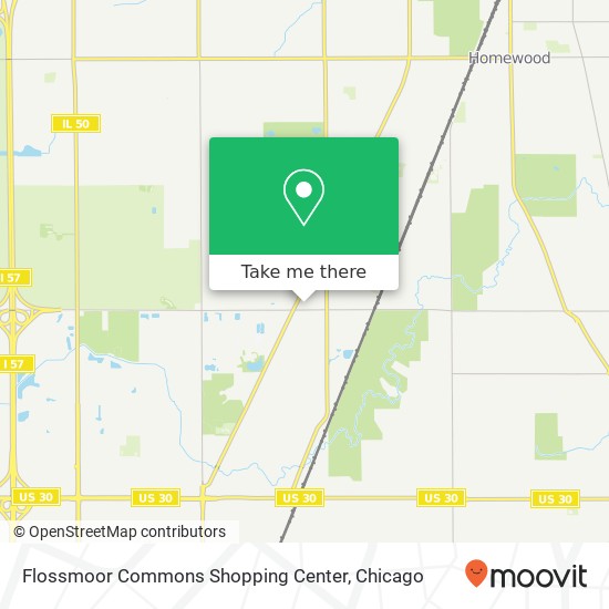 Flossmoor Commons Shopping Center map