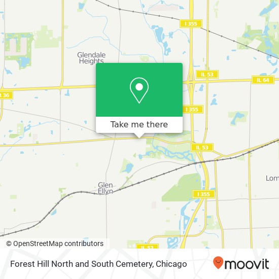 Forest Hill North and South Cemetery map