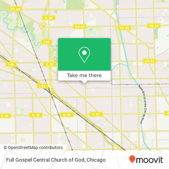 Mapa de Full Gospel Central Church of God