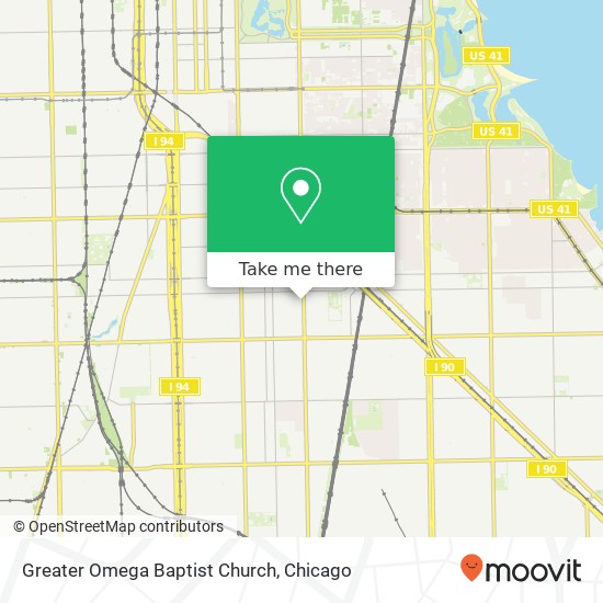 Greater Omega Baptist Church map