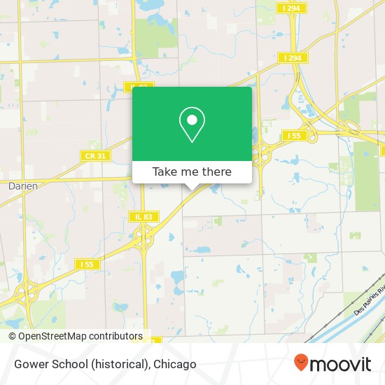 Gower School (historical) map