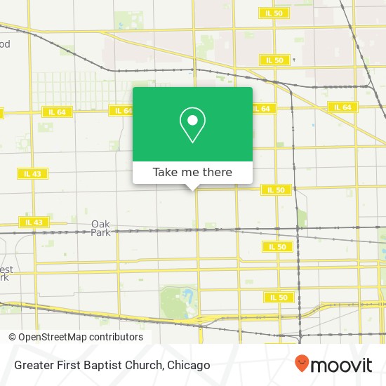 Greater First Baptist Church map