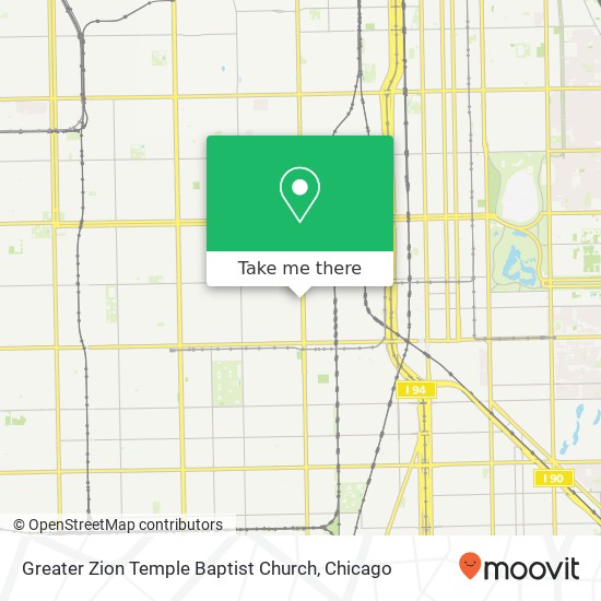 Greater Zion Temple Baptist Church map