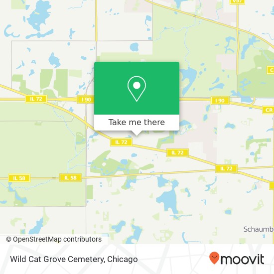 Wild Cat Grove Cemetery map