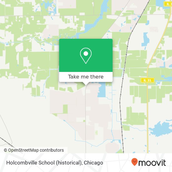 Holcombville School (historical) map