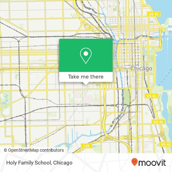 Holy Family School map