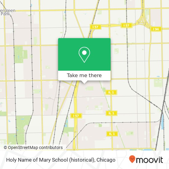 Holy Name of Mary School (historical) map