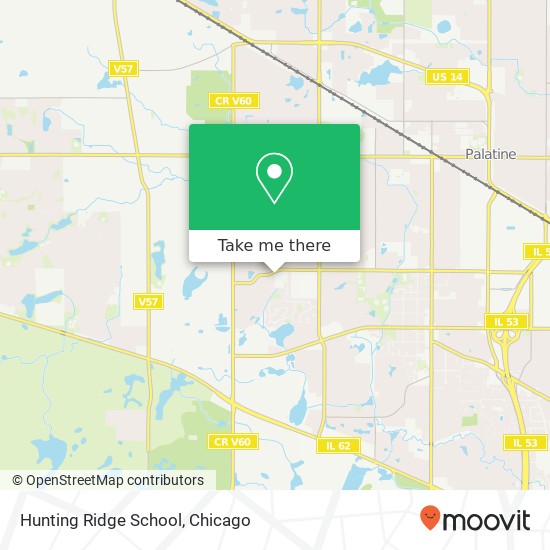 Hunting Ridge School map