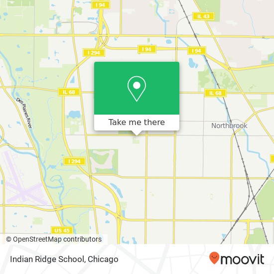 Indian Ridge School map