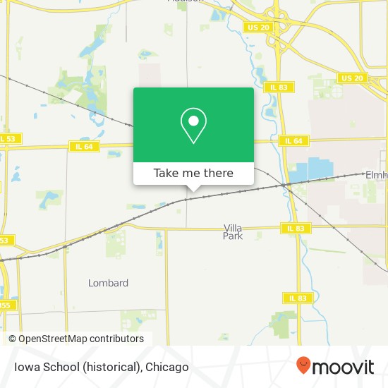 Iowa School (historical) map