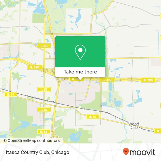 Itasca Country Club map