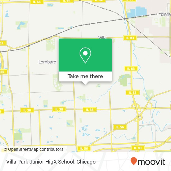 Mapa de Villa Park Junior HigX School