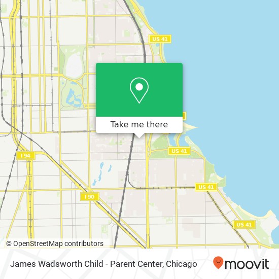 James Wadsworth Child - Parent Center map