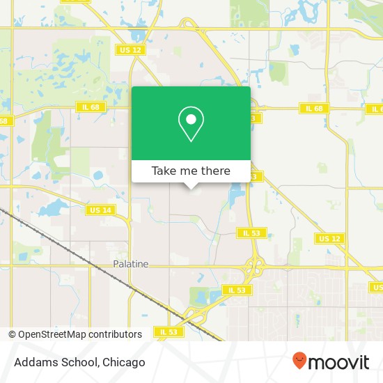 Addams School map