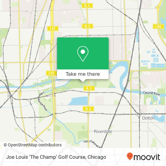 Joe Louis 'The Champ' Golf Course map